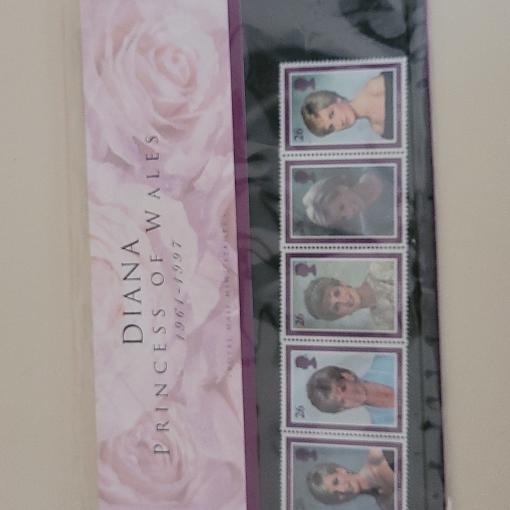 Diana Princess of Wales Royal Mail Mint Stamps